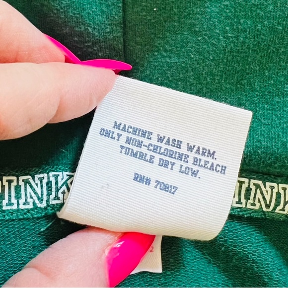 VICTORIA’S SECRET PINK VINTAGE MSU ZIP UP HOODIE - Picture 7 of 8